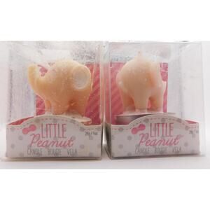 Little Peanut 2"  Pink Elephant Candle Kate Aspen Set of 2 New